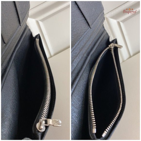 Authentic Louis Vuitton Damier Graphite Coated Canvas Leather Brazza Wallet 2012 - Picture 10 of 12